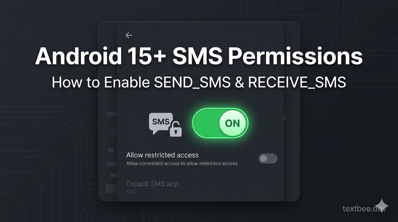 Android 15+ SEND_SMS Permission: How to Enable SMS Permissions on Android 15 & 16