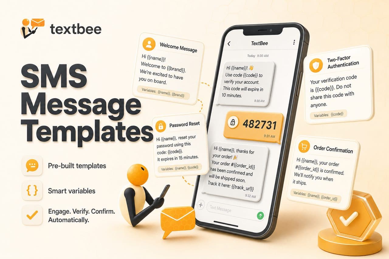 SMS Message Templates: 2FA, Order Updates, and Reminders