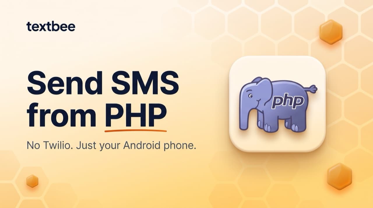 Send SMS from PHP: No Twilio, Just Your Android Phone